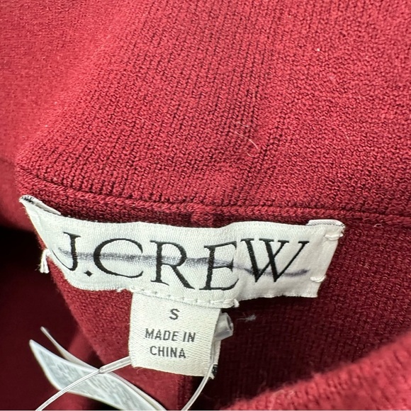J. Crew Women's Size Small Burgundy Delaney kickout sweater pant Travel Casual - Picture 5 of 7